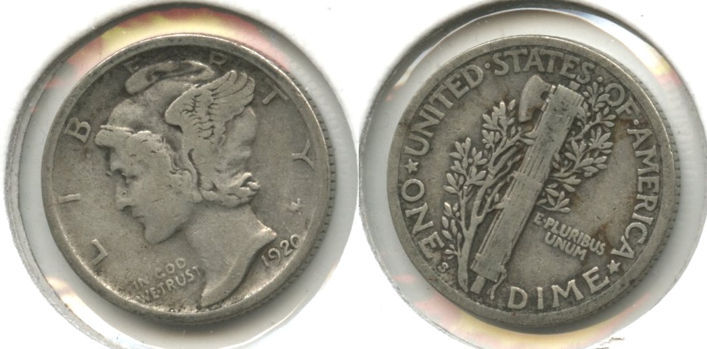 1920-S Mercury Dime VG-8 #b