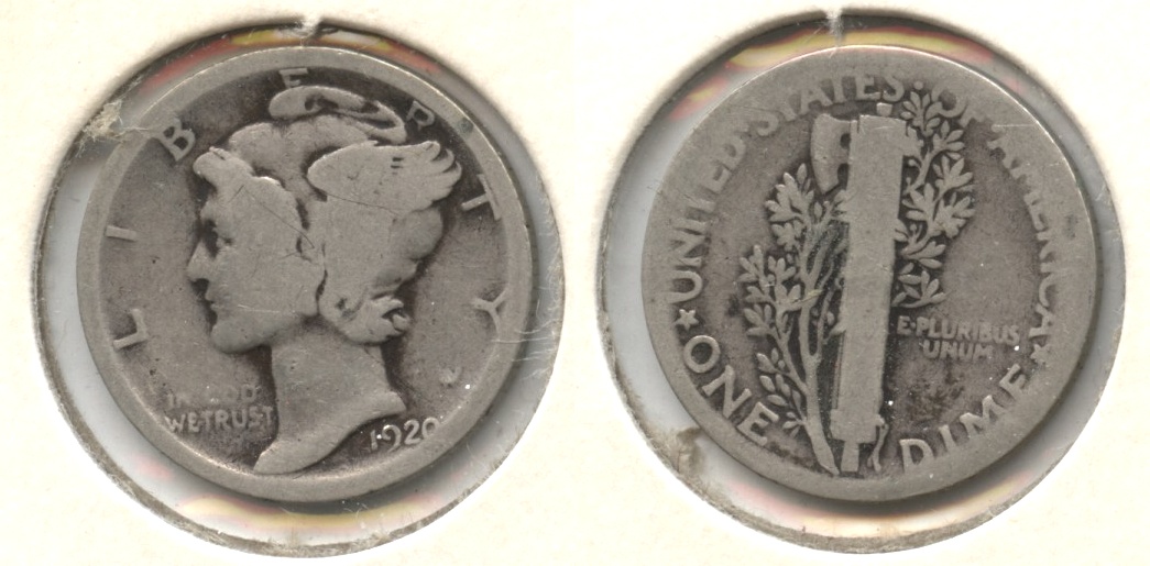 1920 Mercury Dime AG-3