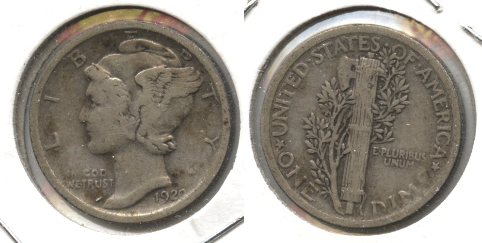 1920 Mercury Dime Fine-12