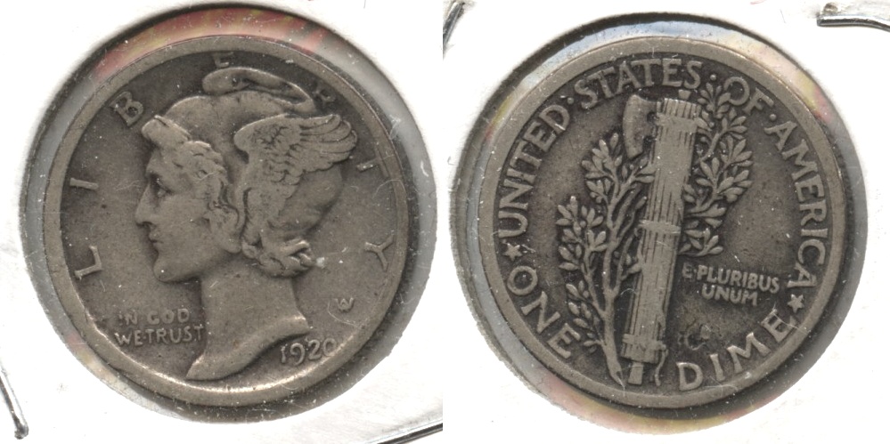 1920 Mercury Dime Fine-12 #a