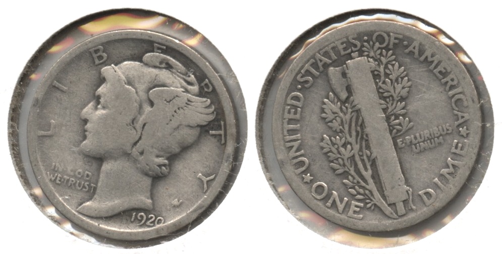 1920 Mercury Dime Good-4 #f