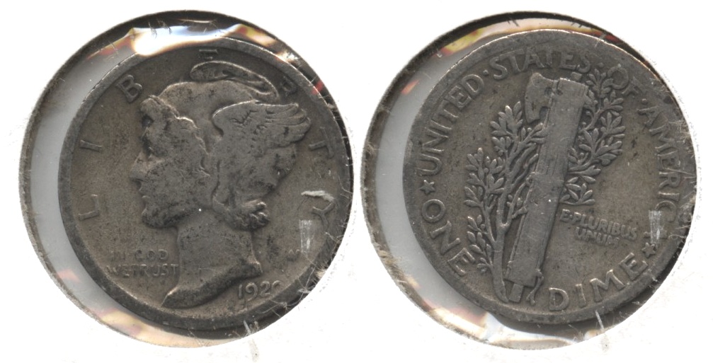 1920 Mercury Dime VG-8 #b