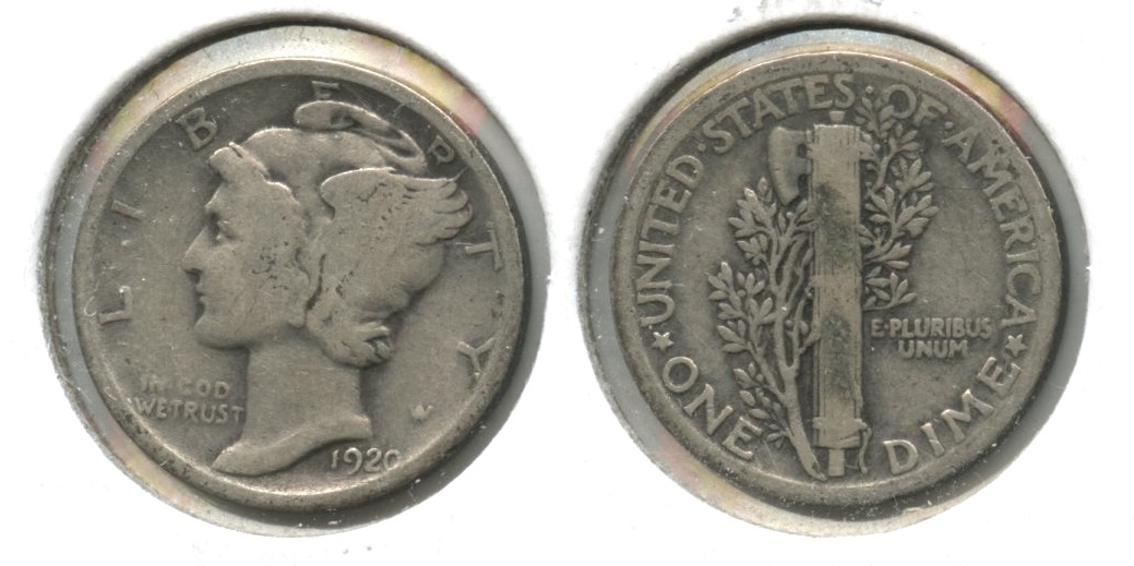 1920 Mercury Dime VG-8 #h