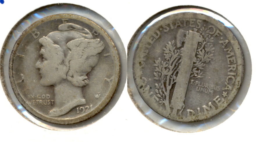 1921-D Mercury Dime AG-3 a