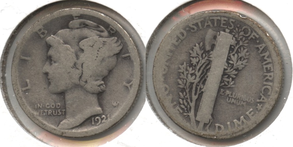 1921-D Mercury Dime AG-3 #d
