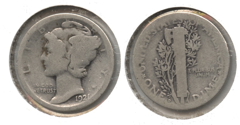 1921-D Mercury Dime AG-3 #g