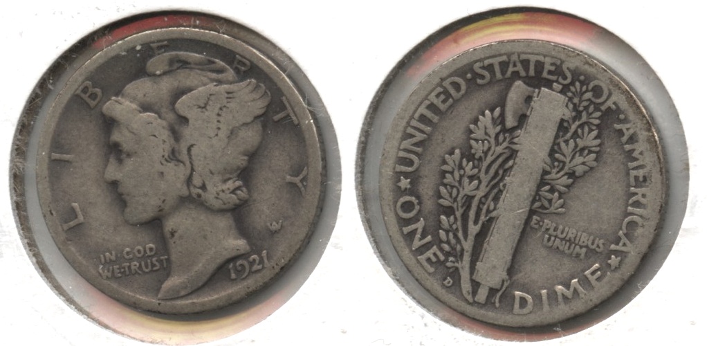 1921-D Mercury Dime Good-4 #c
