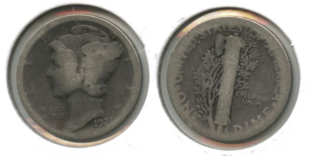 1921 Mercury Dime AG-3 #ab