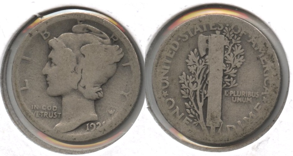 1921 Mercury Dime AG-3 #n