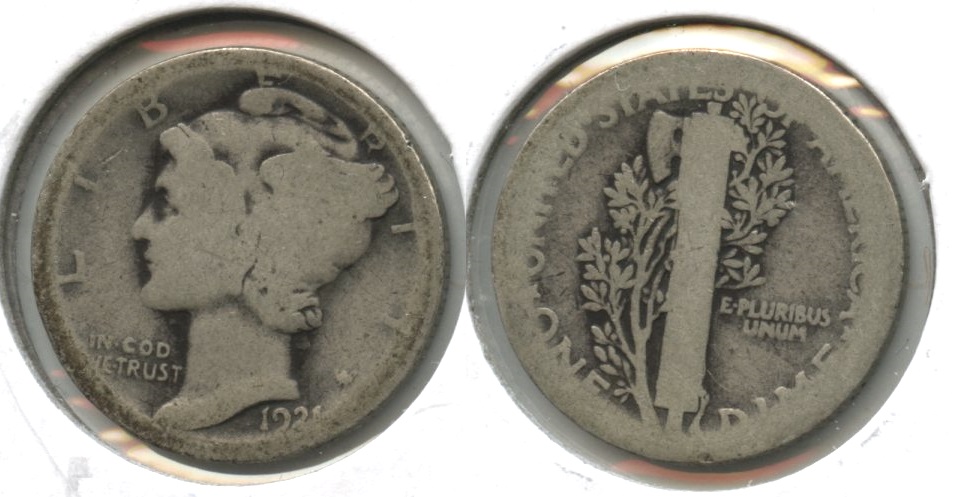 1921 Mercury Dime AG-3 #s