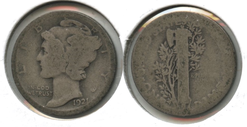 1921 Mercury Dime AG-3 #x