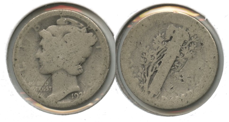 1921 Mercury Dime Fair-2 #g