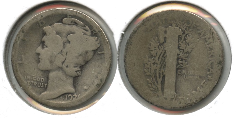 1921 Mercury Dime Fair-2 #h