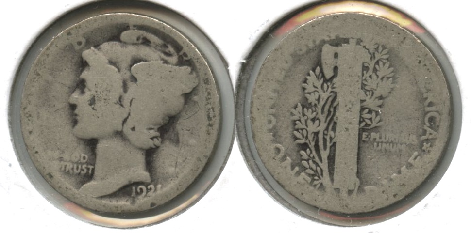 1921 Mercury Dime Fair-2 #i