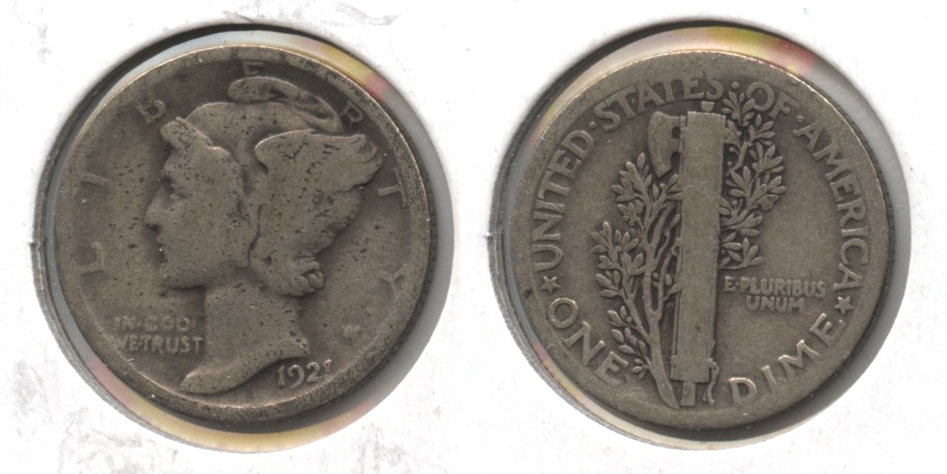 1921 Mercury Dime Good-4 #f