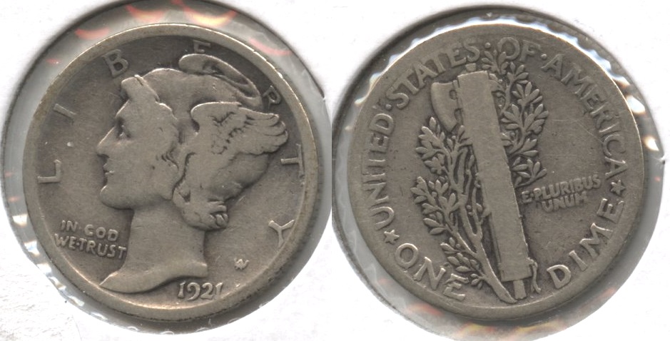 1921 Mercury Dime Good-4 #h