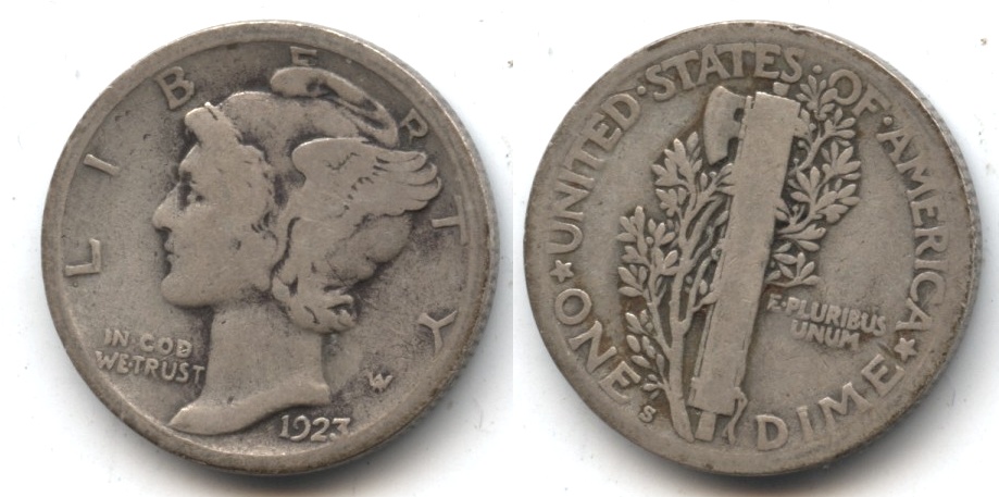 1923-S Mercury Dime Good-4 #c