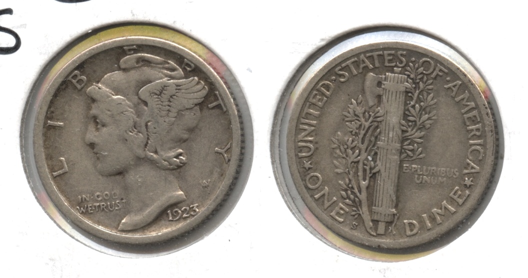1923-S Mercury Dime VF-20 #d