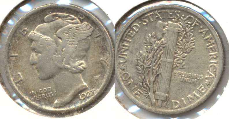 1923 Mercury Dime EF-40