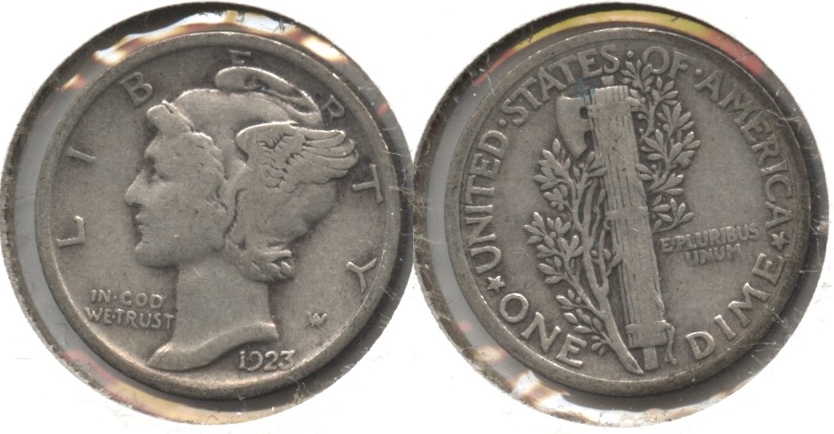 1923 Mercury Dime Fine-12 #ad
