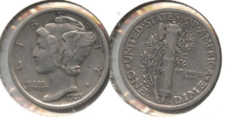1923 Mercury Dime Fine-12 #ao