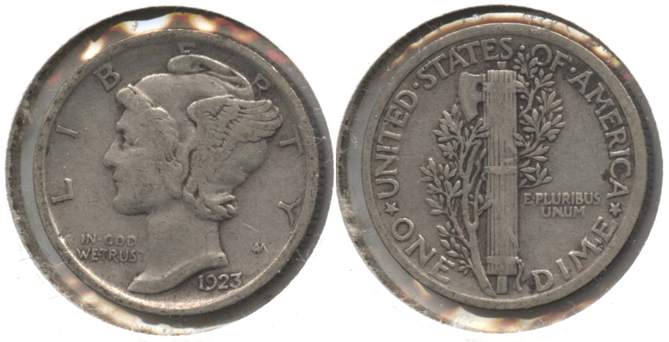 1923 Mercury Dime Fine-12 #h
