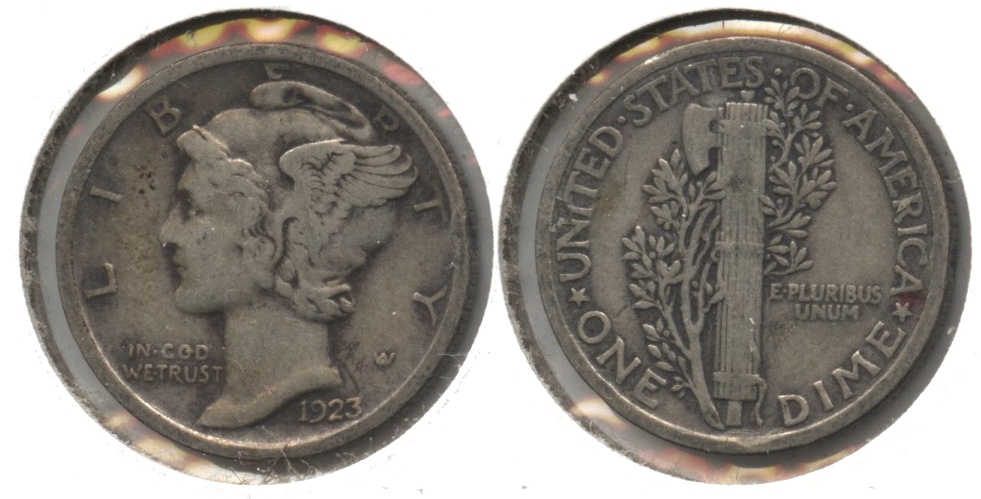 1923 Mercury Dime Fine-12 #n