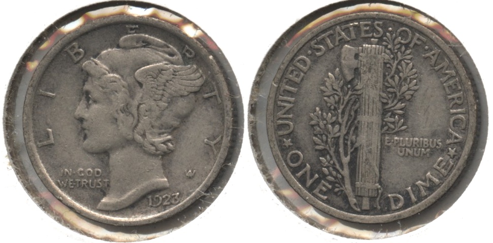 1923 Mercury Dime Fine-12 #u