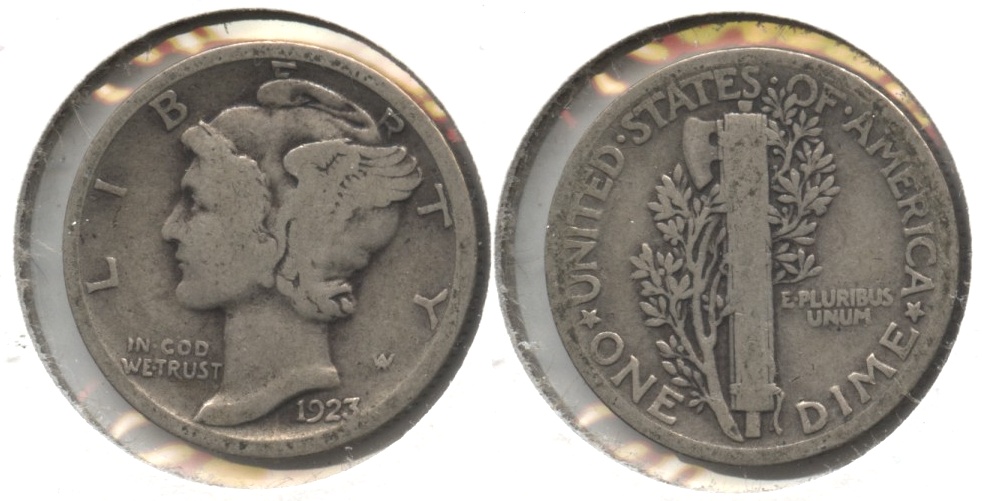 1923 Mercury Dime Good-4 #ad