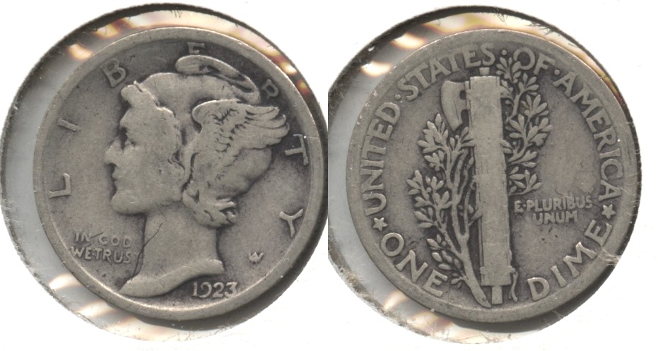 1923 Mercury Dime Good-4 #aw