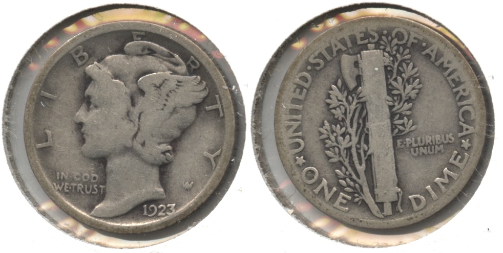 1923 Mercury Dime Good-4 #bb