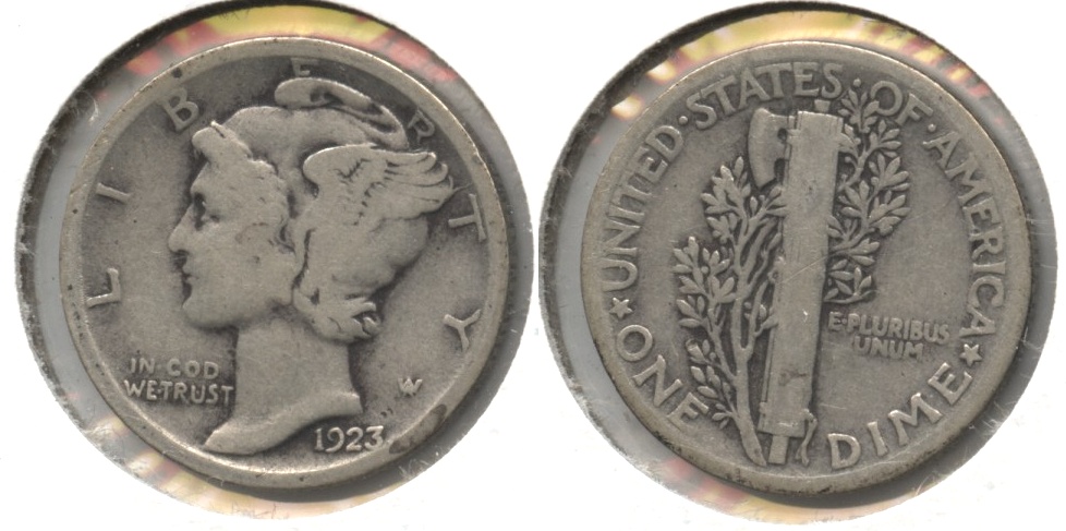 1923 Mercury Dime Good-4 #bg