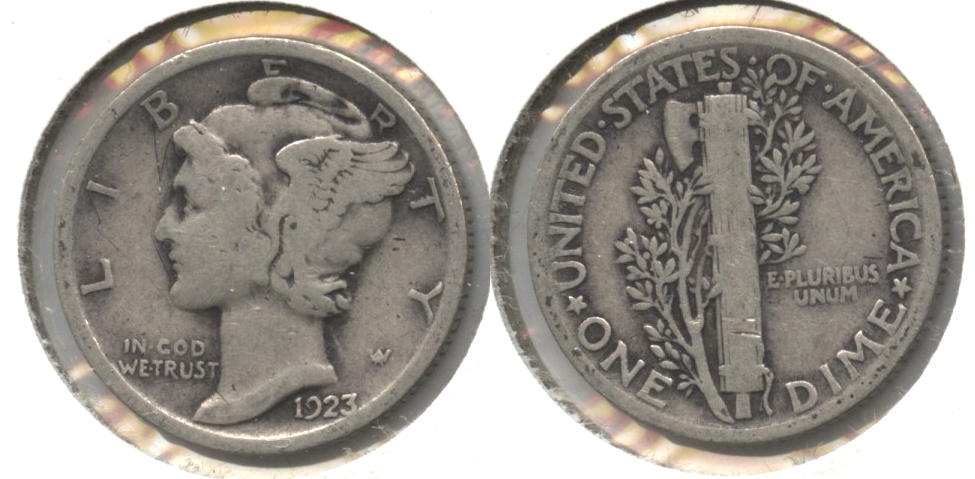 1923 Mercury Dime Good-4 #bh