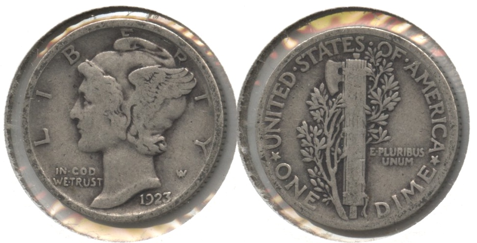 1923 Mercury Dime Good-4 #bi