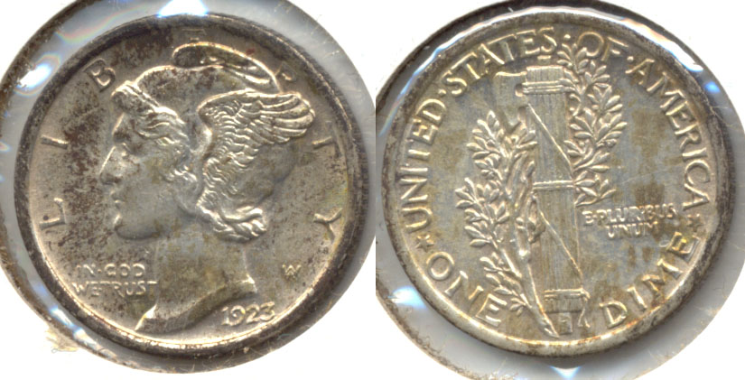 1923 Mercury Dime MS-60
