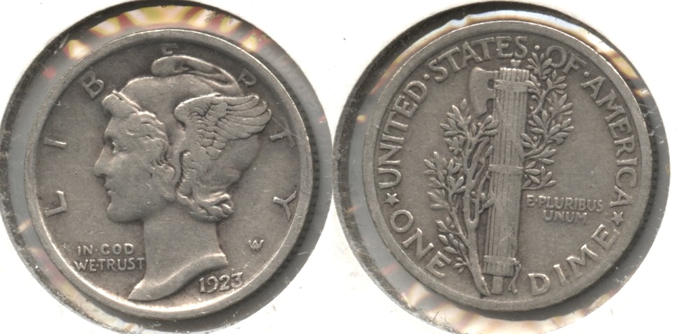 1923 Mercury Dime VF-20 #ac