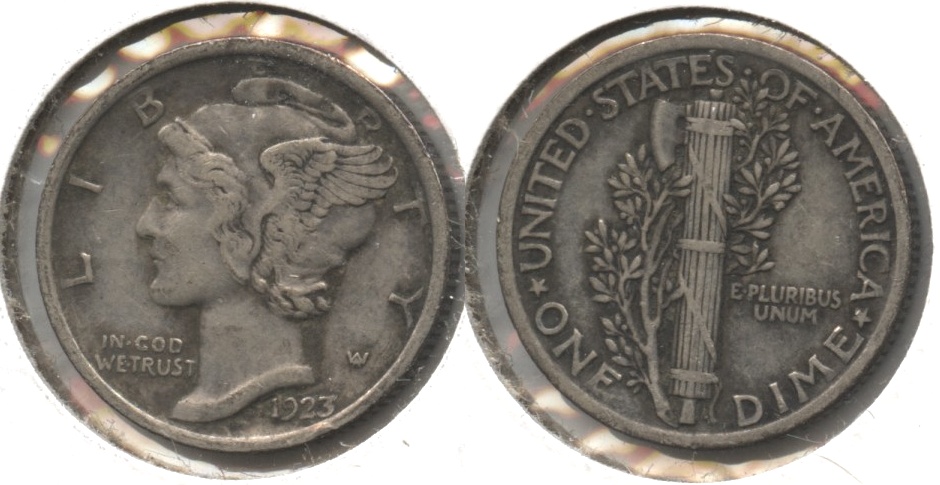 1923 Mercury Dime VF-20 #ad