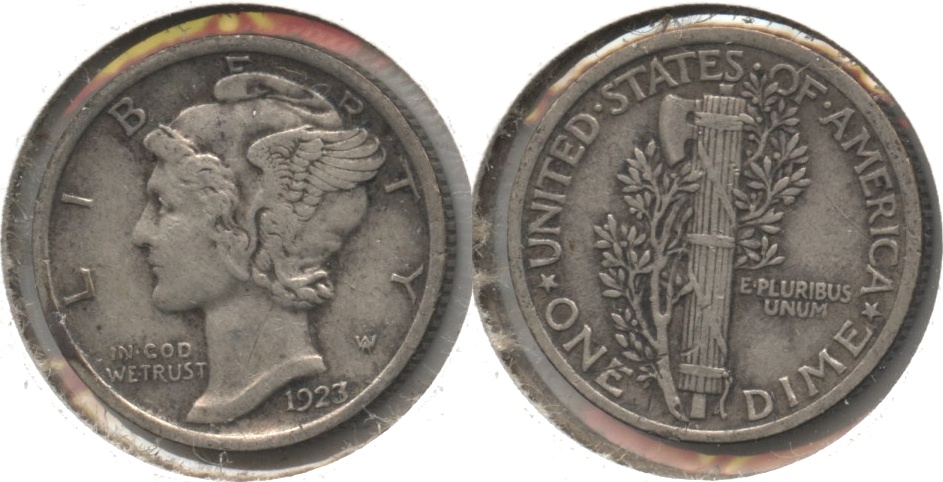 1923 Mercury Dime VF-20 #ae