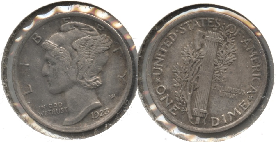 1923 Mercury Dime VF-20 #al