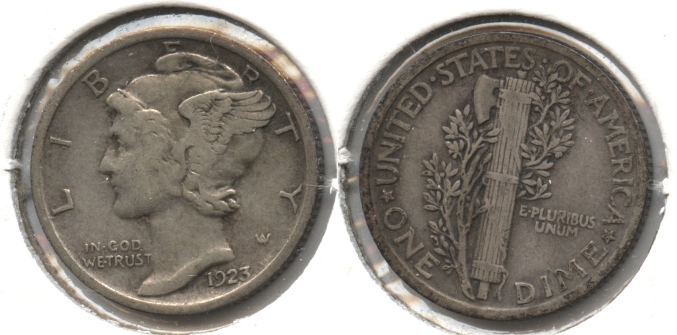 1923 Mercury Dime VF-20 #at