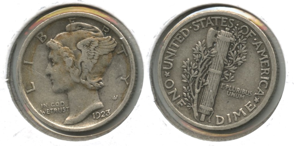1923 Mercury Dime VF-20 #ay