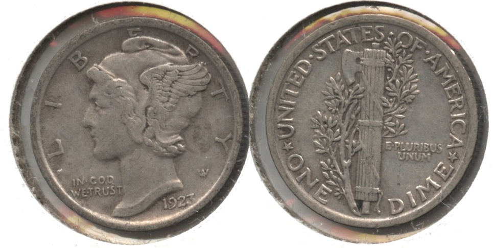 1923 Mercury Dime VF-20 #c