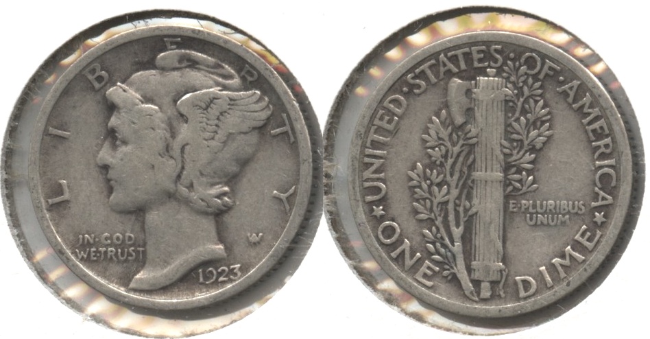 1923 Mercury Dime VF-20 #e