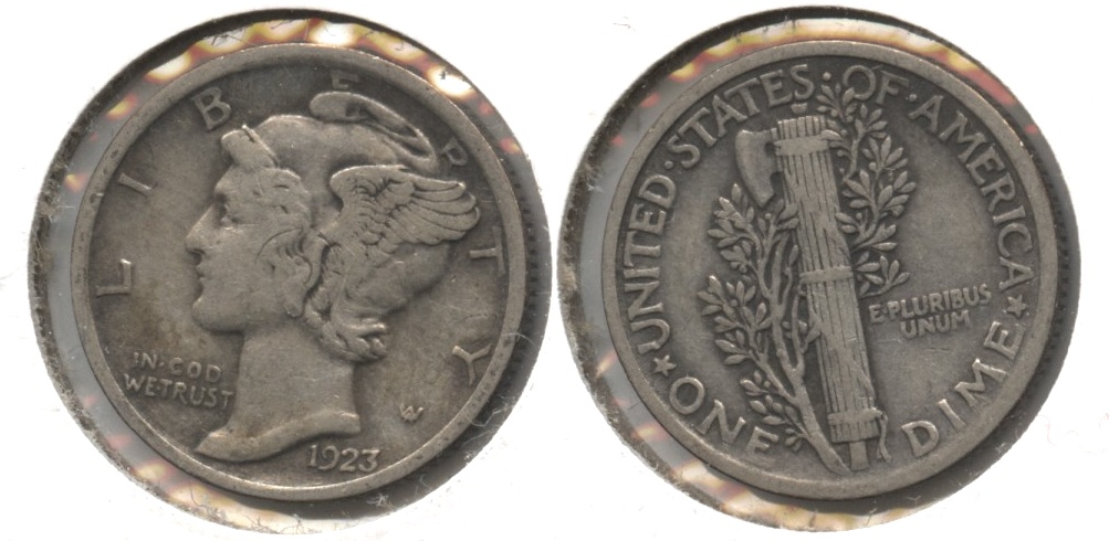1923 Mercury Dime VF-20 #f