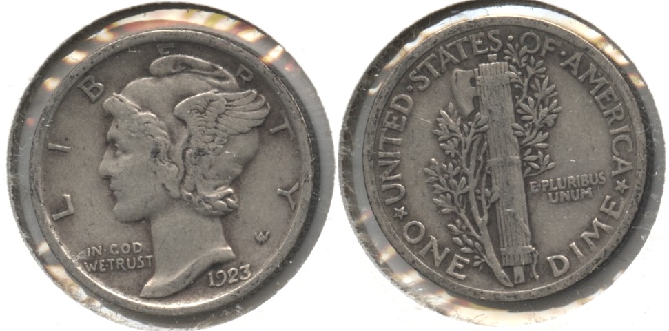 1923 Mercury Dime VF-20 #j