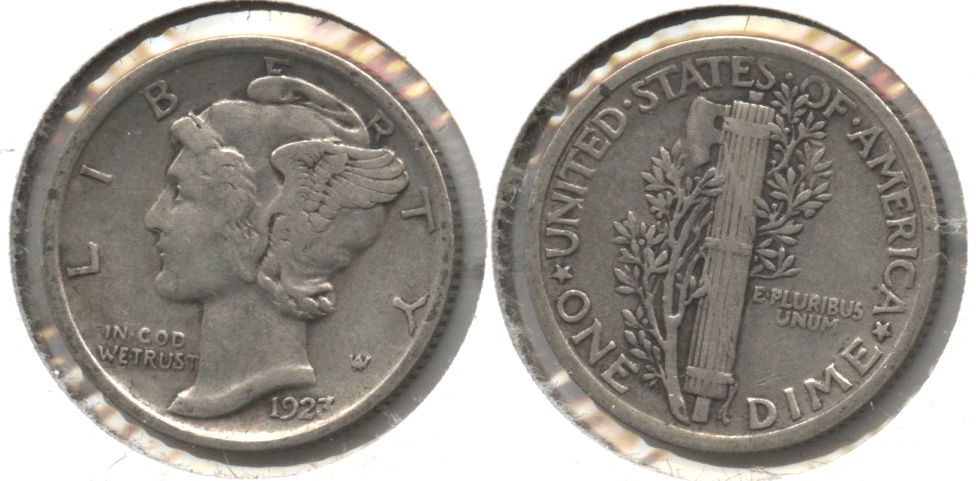 1923 Mercury Dime VF-20 #r