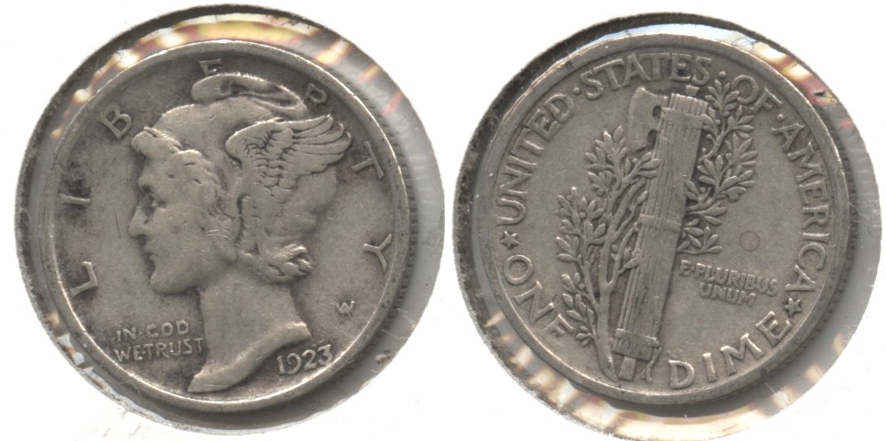 1923 Mercury Dime VF-20 #s