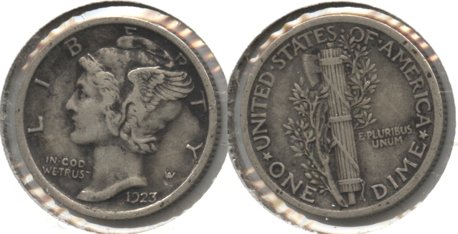 1923 Mercury Dime VF-20 #v