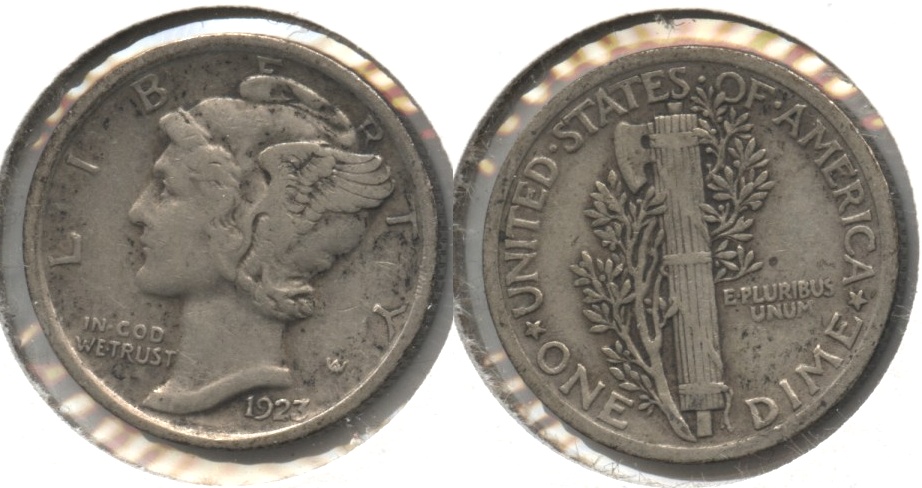 1923 Mercury Dime VF-20 #w