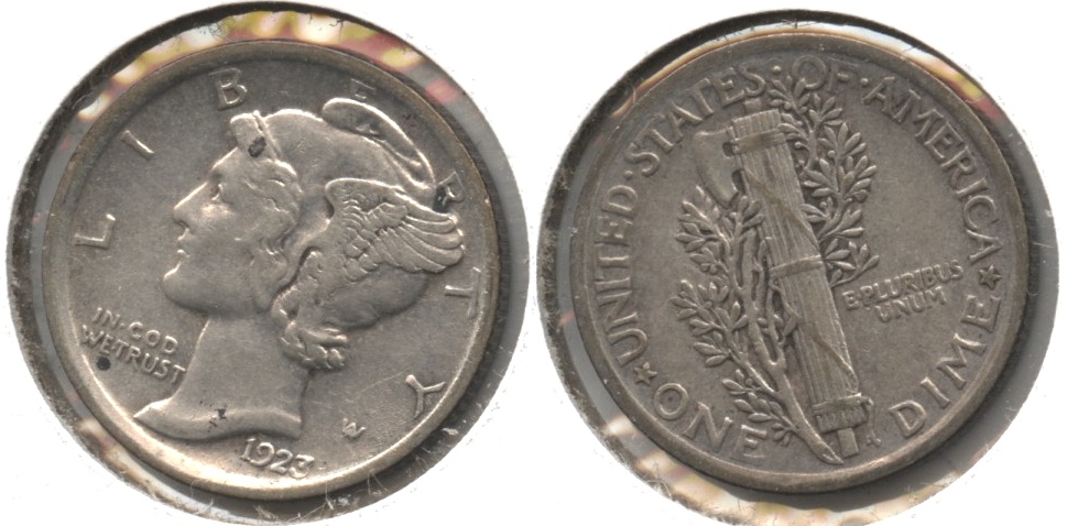 1923 Mercury Dime VF-20 #z